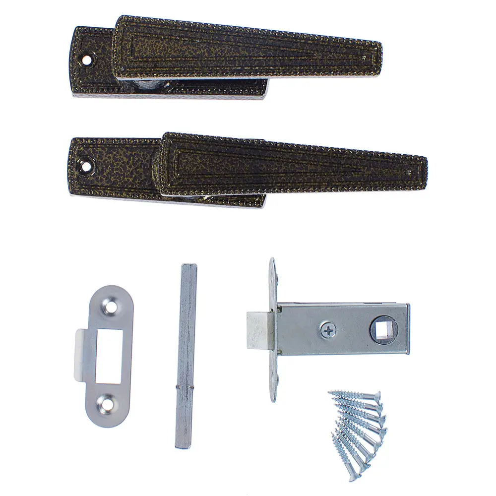 Ручка для входной двери Зенит-ЗЩ2.01, с механизмом, цвет старая бронза STLM-2172923 - Вид №1