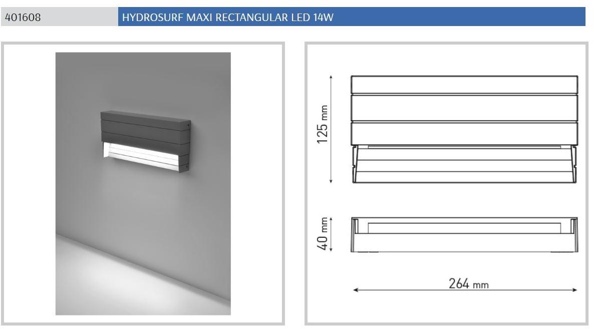 PUK Настенная светодиодная лестница из литого под давлением алюминия для улицы Hydrosurf sun-id-1509538 - Вид №16