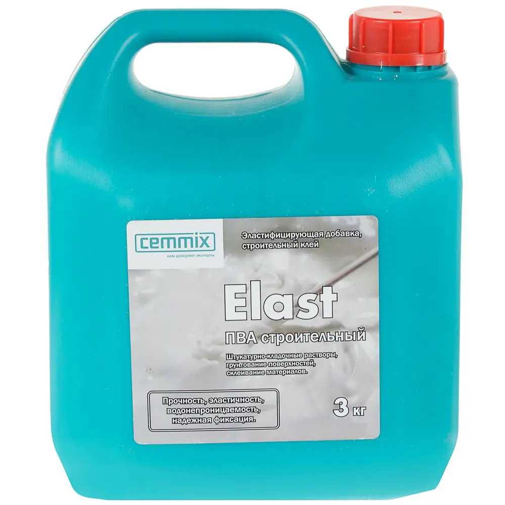 17983592 Клей ПВА строительный Elast, 3 кг STLM-1017267 CEMMIX 