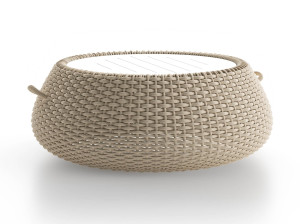 Низкая акриловая ткань сад журнальный столик