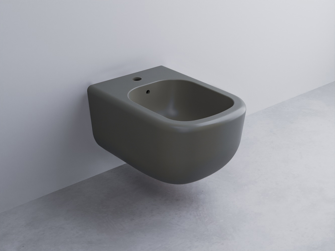 ERBS-CM Биде подвесное с одним отверстием под смеситель, в комплекте с крепежами cielo Era Ceramica Cielo