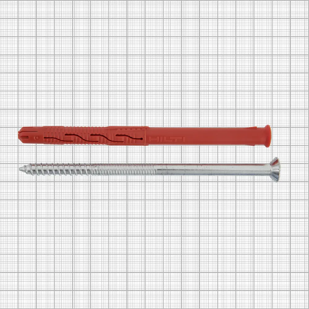 Дюбель фасадный Hilti HRD-С 10x140 мм нейлон/оцинкованная сталь цвет красный 20 шт. 82656596 STLM-2011886  - Вид №3