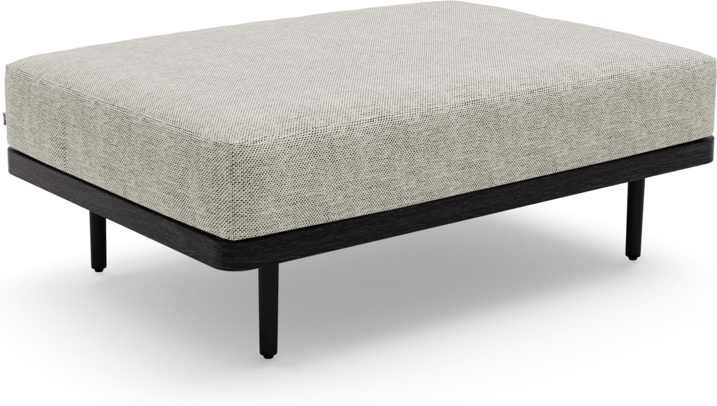 MNST259 Большая скамеечка для ног / из teakового дерева nero black Manutti Flex