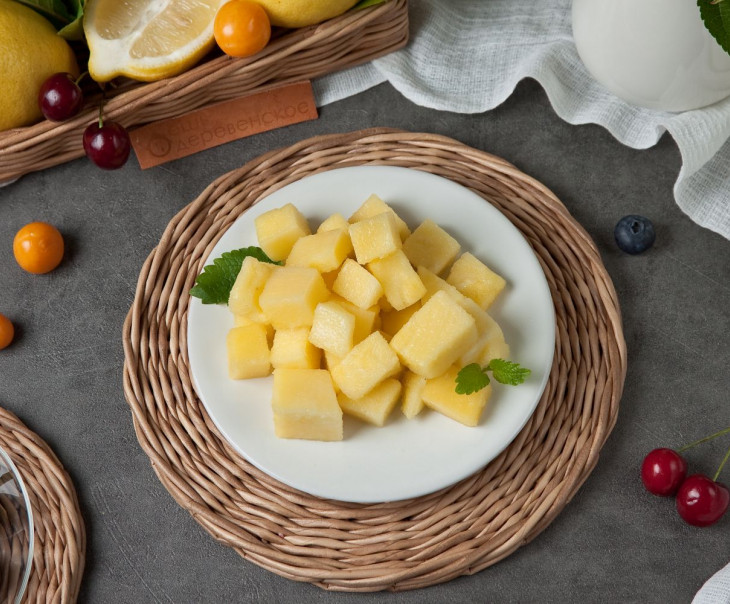 6545 Ананас замороженный (кубик) Вкусляндия 