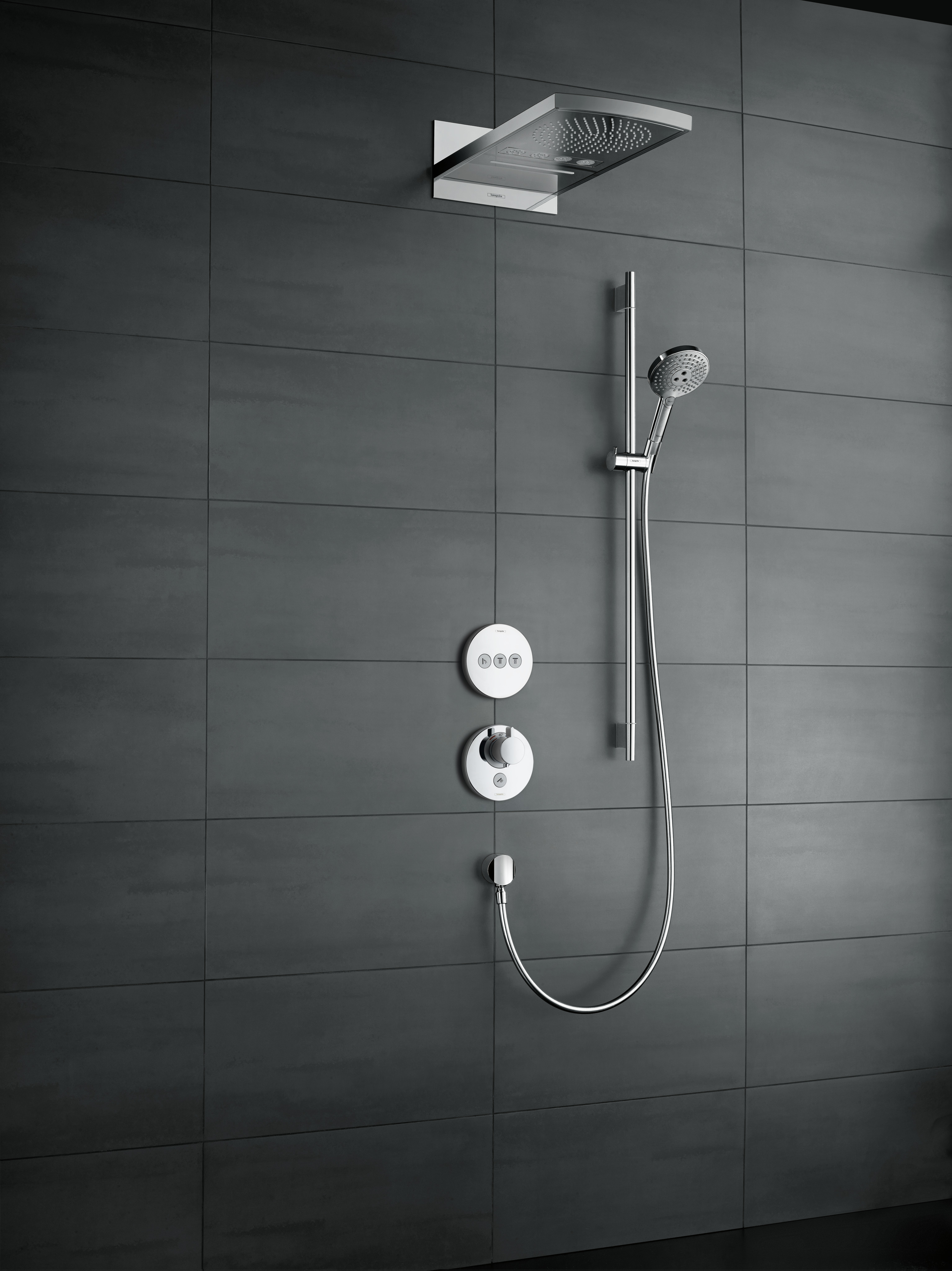 26323000 Raindance Select S Душевой набор 120 3jet EcoSmart 9 л / мин со штангой 90 см Hansgrohe  - Вид №4