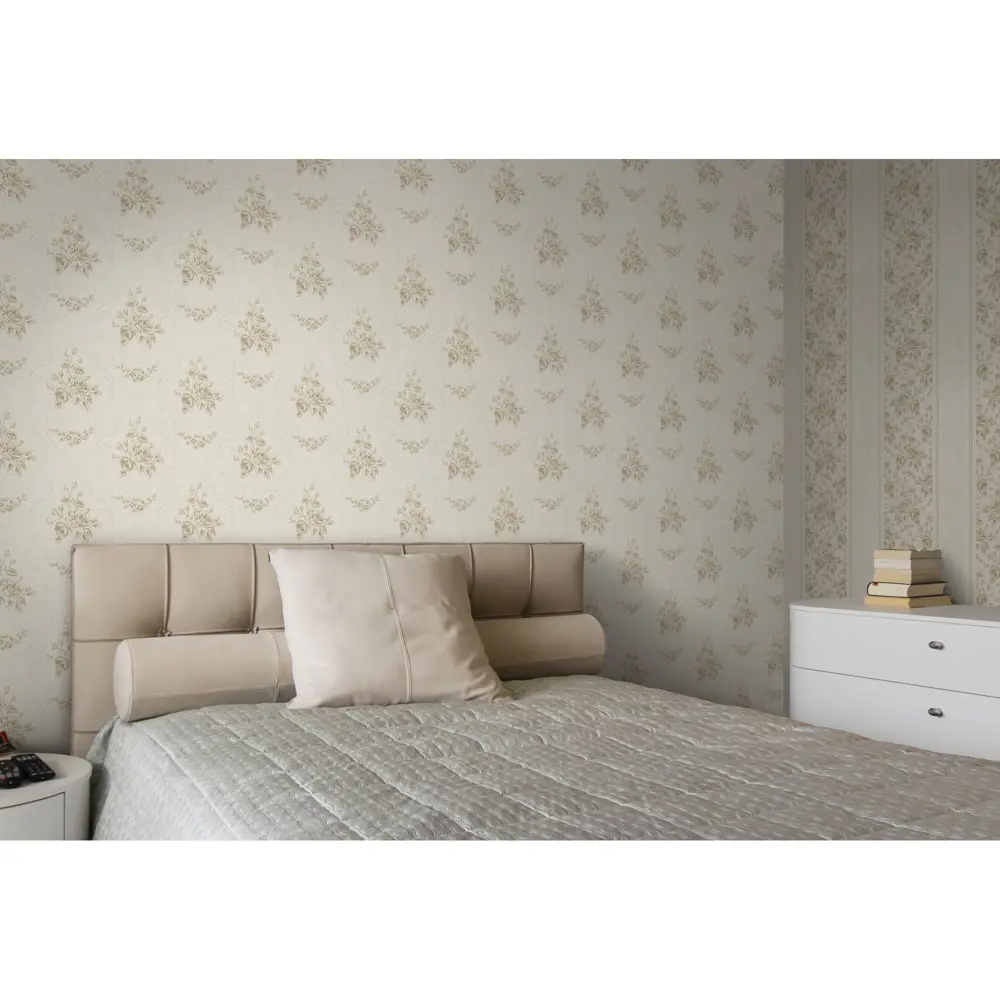 Обои виниловые Palitra Life Small Roses бежевые 0.53 м 1359-12 17122493 STLM-2190809 - Вид №5