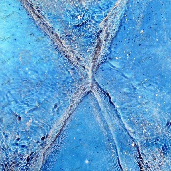 Арт-панель на холсте Alex Turco Liquid Dreams Blue Crossing BLUECROSSING