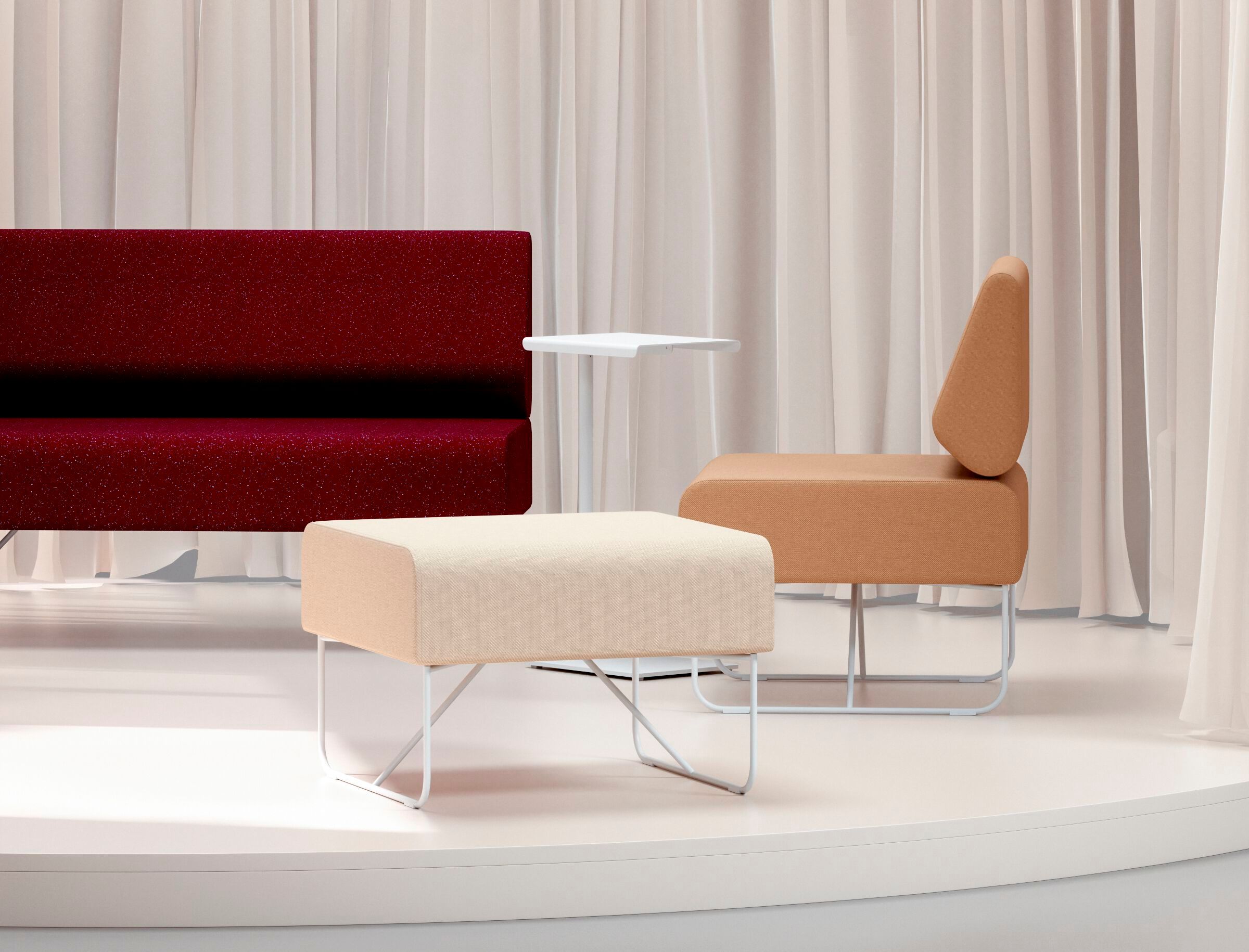 Табурет из ткани Cascando команда ARCH-00003254 - Вид №2