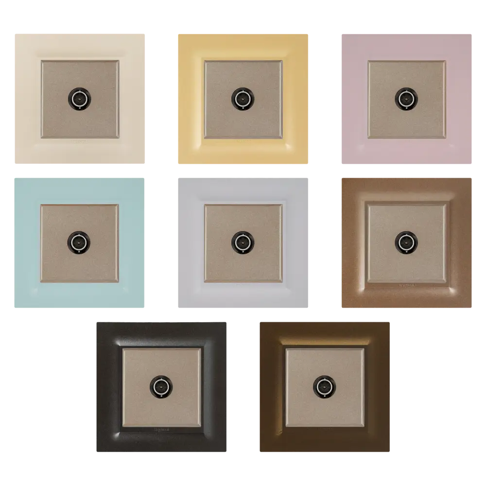 ТВ-розетка Legrand Structura звезда шампань для цифрового ТВ 82064706 STLM-0018689 - Вид №1