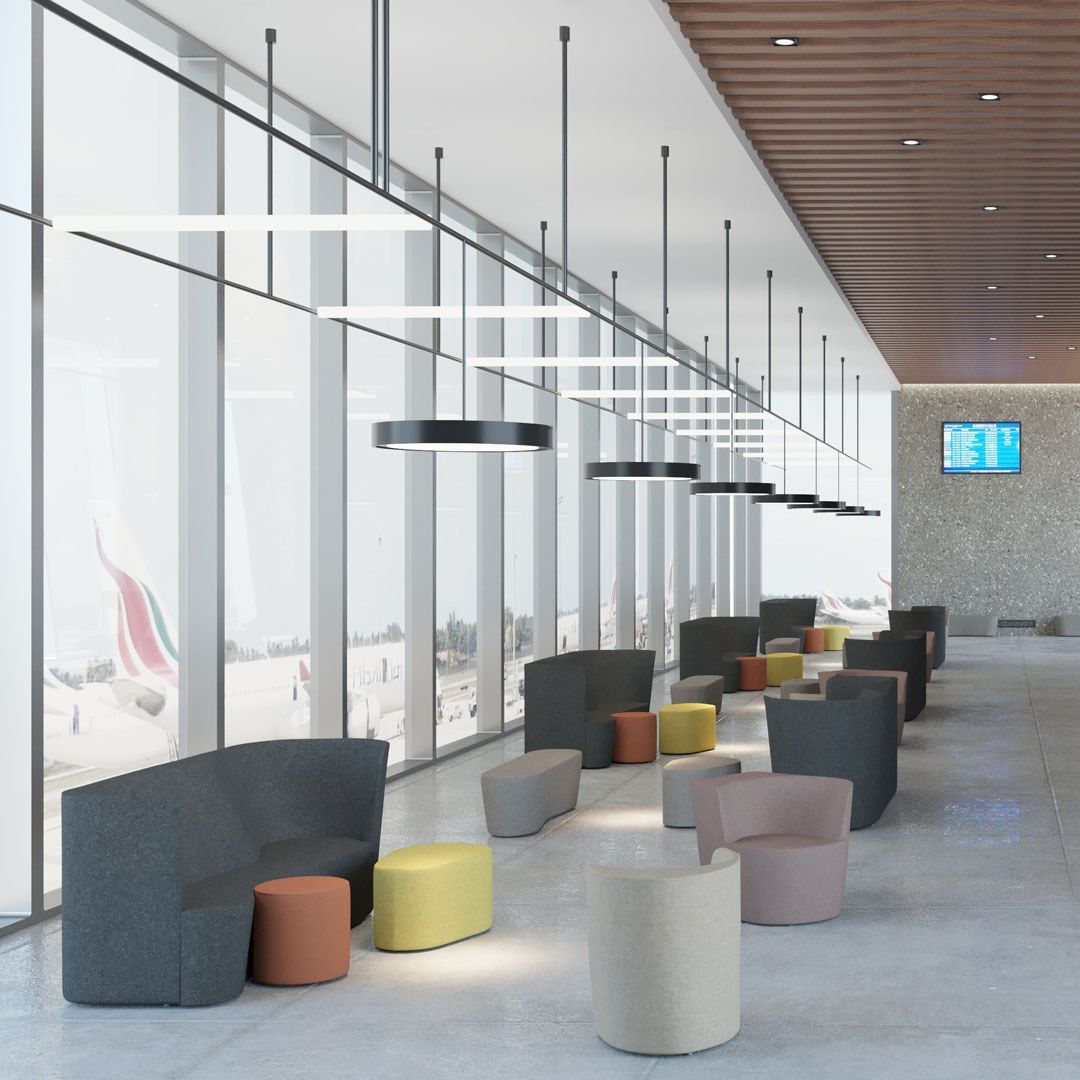 Круглый пуф из ткани MOROSO Таба ARCH-00115497 - Вид №8