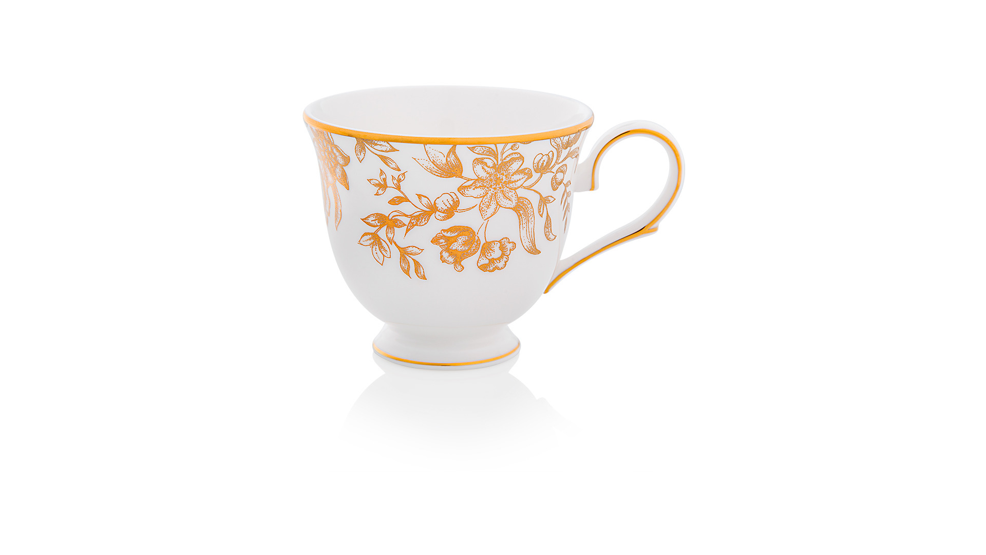 10665594 Lenox Набор из 2 чашек чайных с блюдцами Lenox "Золотистый лес,Маркеса" 180мл Фарфор костяной  - Вид №2