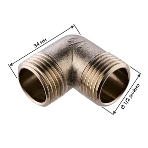 Угол 90° MONLID 1/2" НР мм никелированная латунь 89421219 STLM-2090416