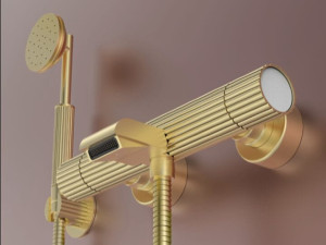 Латунный настенный смеситель для ванны