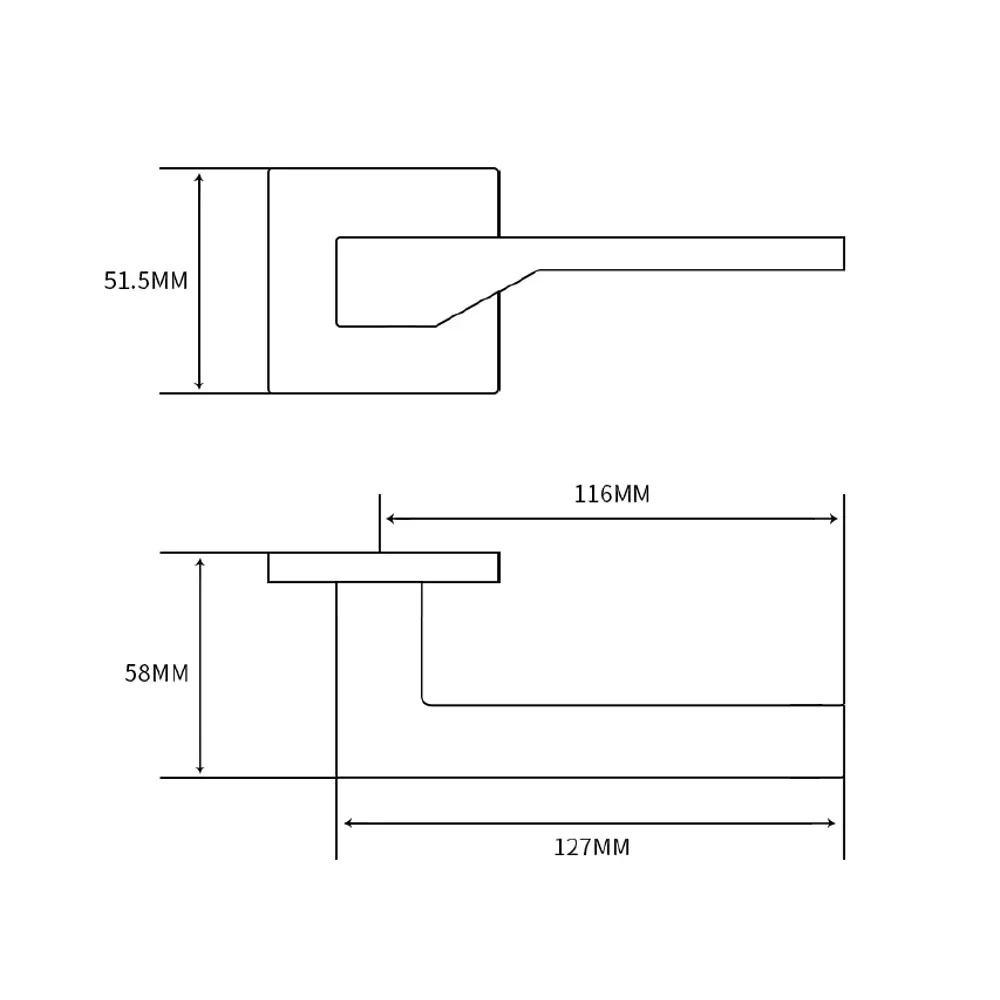 Дверные ручки EDSON EDS-171B-Q2 хром для межкомнатных дверей 85168448 STLM-0059333 - Вид №4