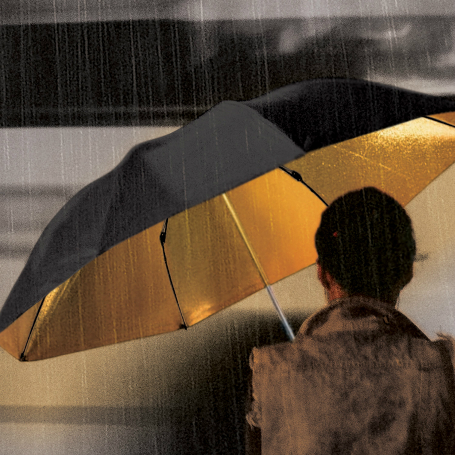 SK UMBRELLA3 Зонт black and gold Suck UK  - Вид №4