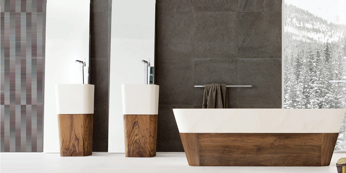 БАЗА ДЛЯ ВАННЫ ИЗ ДЕРЕВА DUO 180 СМ Neutra Design BLVR - Вид №1