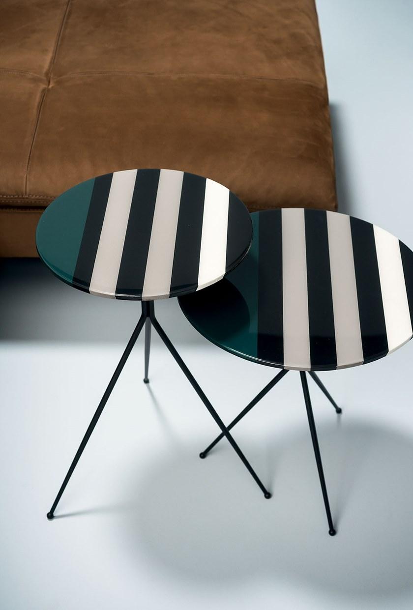 BAXTER Круглый лакированный журнальный столик Liquid sun-id-1510326 - Вид №9