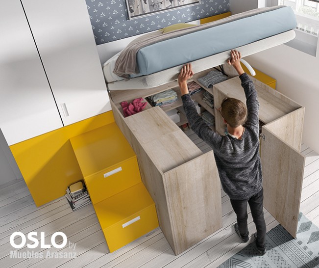 103104 Мебельный комплект с подъемной кроватью Ambiente 63 Arasanz Oslo Santreyd - Вид №2