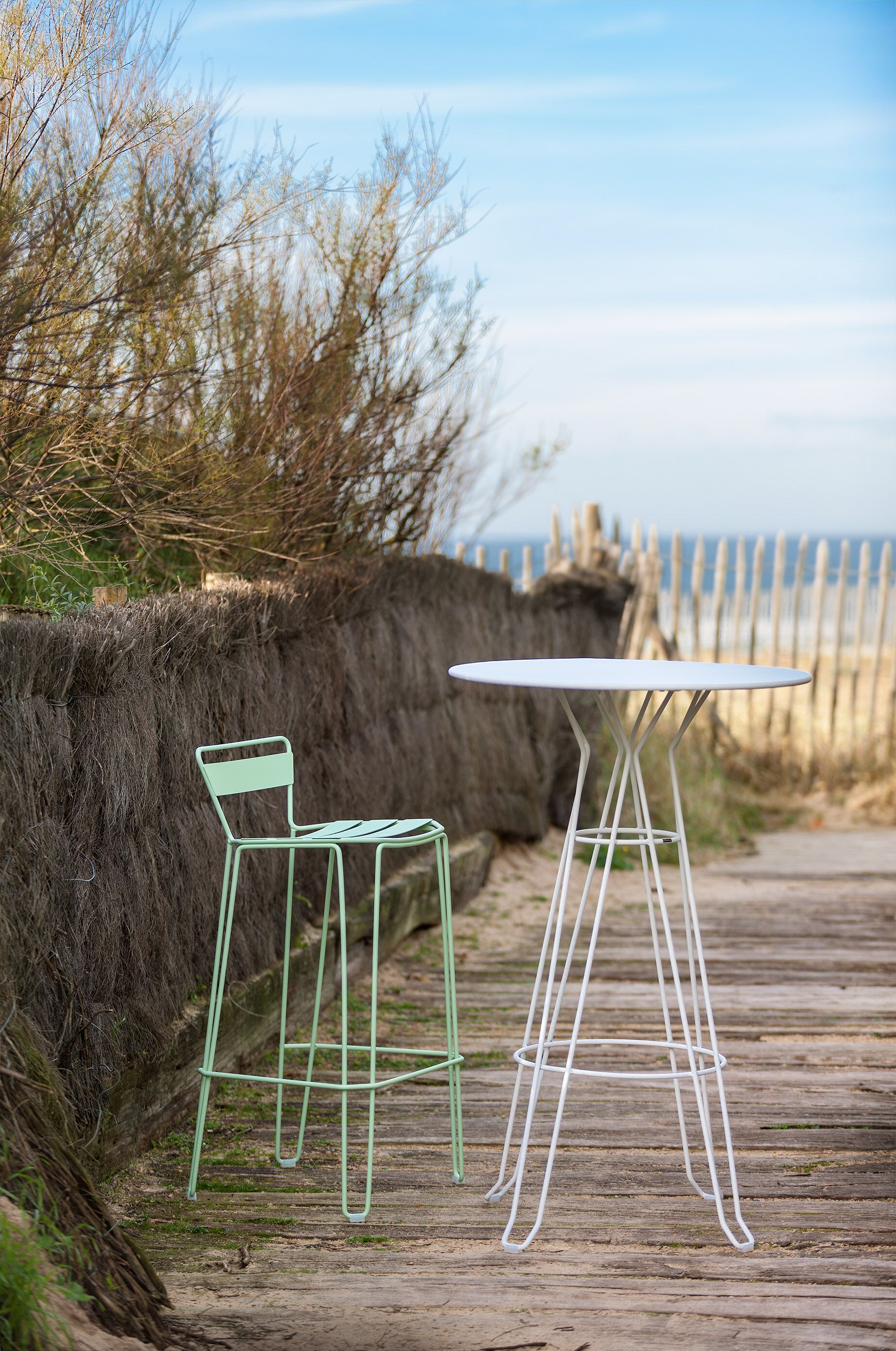 Стальной садовый стул с подставкой для ног iSimar Майорка ARCH-00109681 - Вид №3