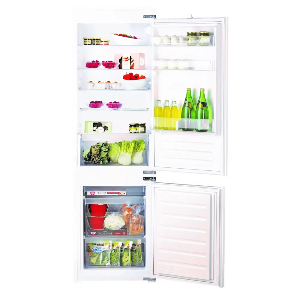 Холодильник встраиваемый двухкамерный HOTPOINT Ariston BCB 70301 AA RU 177X54 см нержавеющая сталь STLM-2028438 - Вид №2