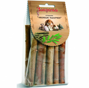 ПР0047728 Лакомство для грызунов Угощение Ивовые палочки (11 шт.) ЗАКРОМА