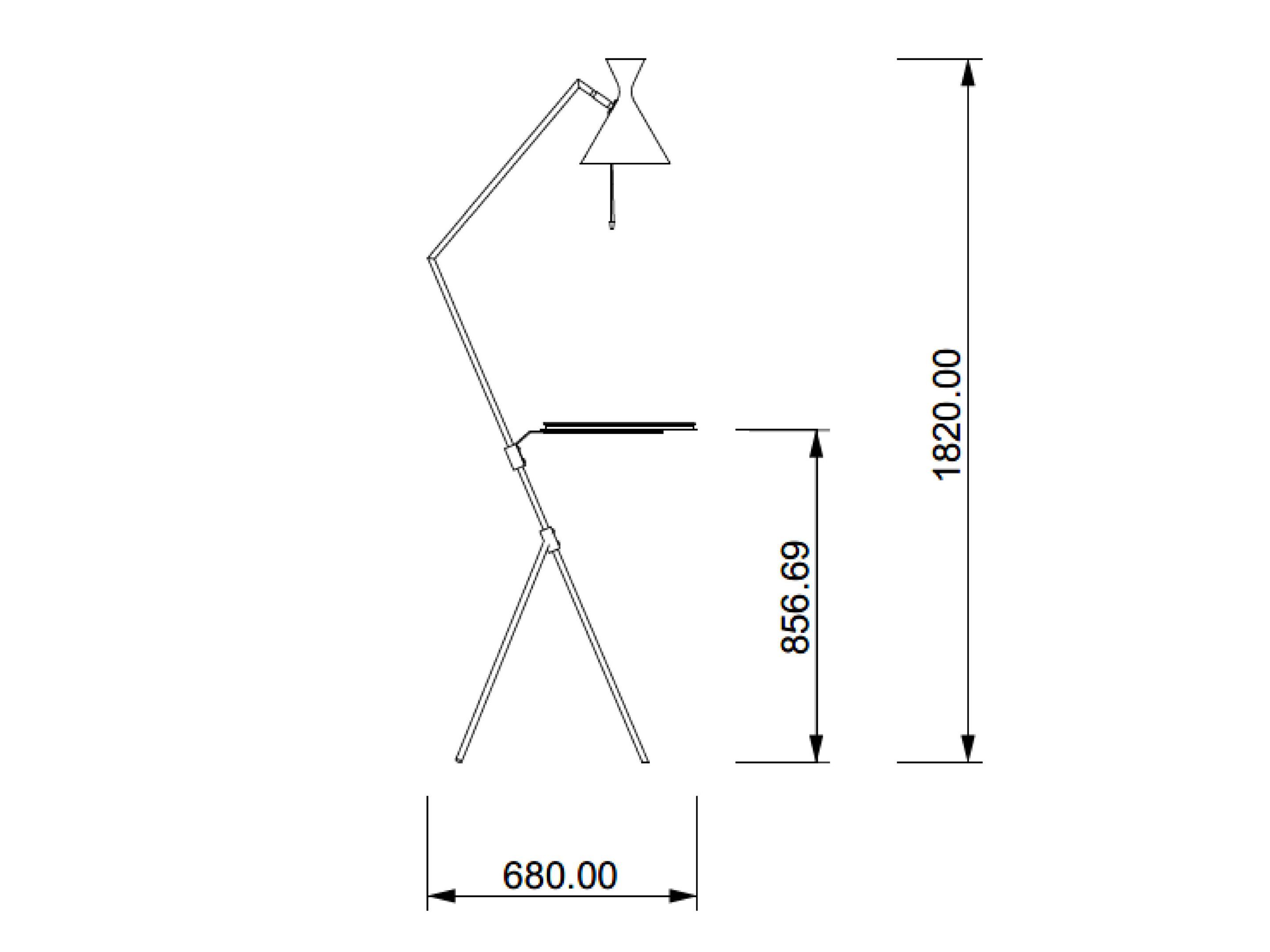 Металлический светодиодный торшер Lampex Italiana Pascal ARCH-00137768 - Вид №1