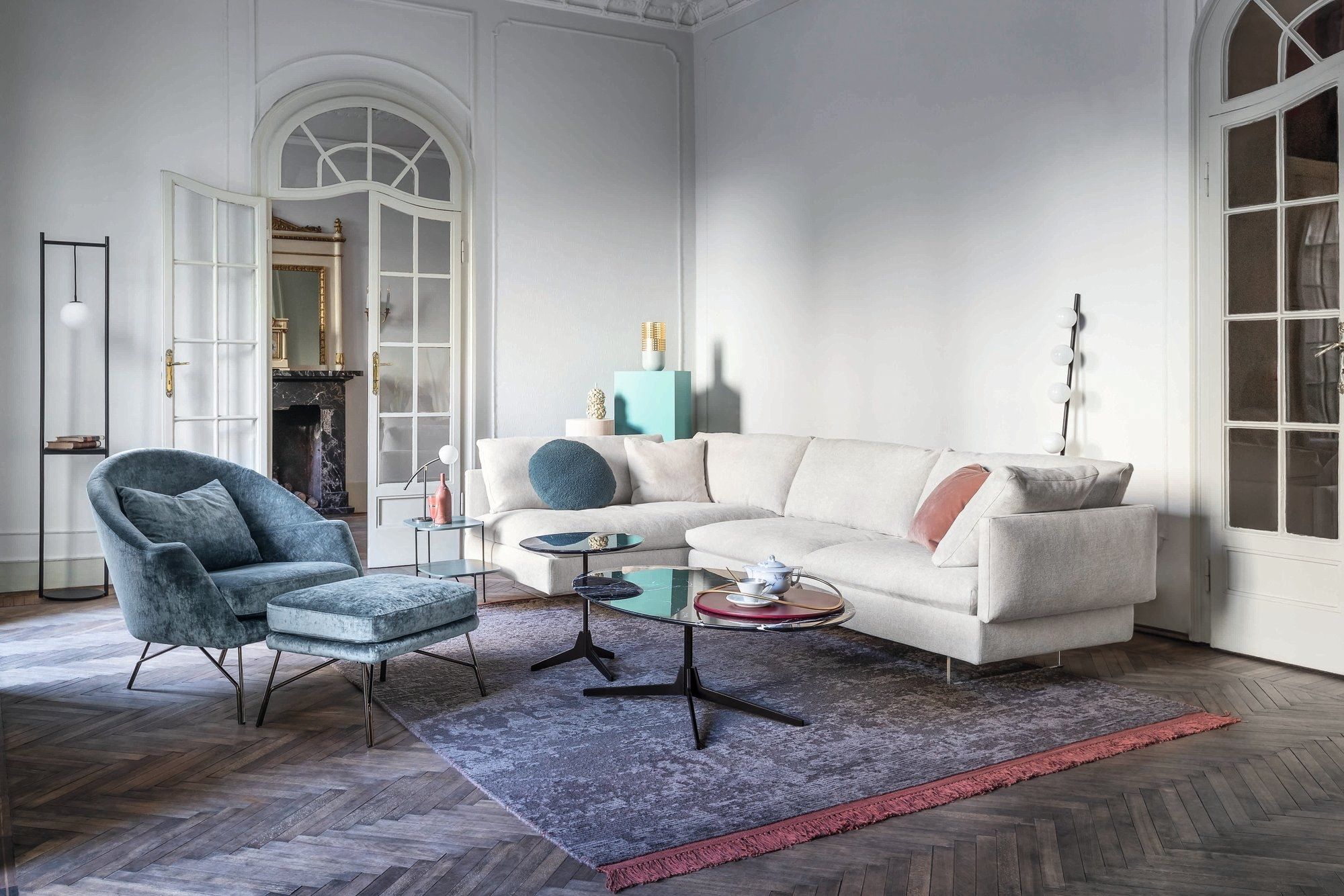 Кожаный диван Saba Italia VOYAGE ARCH-00143907 - Вид №8