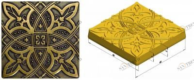 Вставка латунь Zodiac 5х5 kavarti (52 шт) Kavarti (Каварти) sun-id-322926