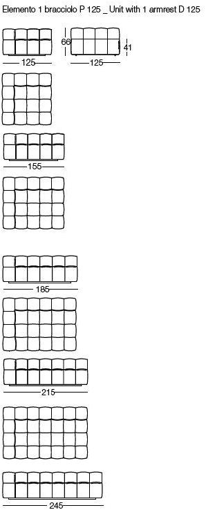 arflex Модульный тканевый диван Strips sun-id-1390380 - Вид №18