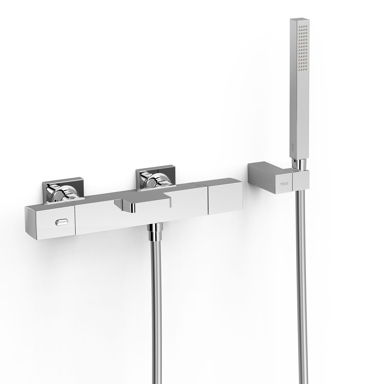 Настенный термостатический смеситель для ванны и душа-19017469 TRES Thermostatic