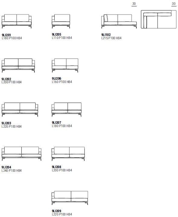 Marelli Модульный угловой диван из ткани sun-id-1347960 - Вид №3