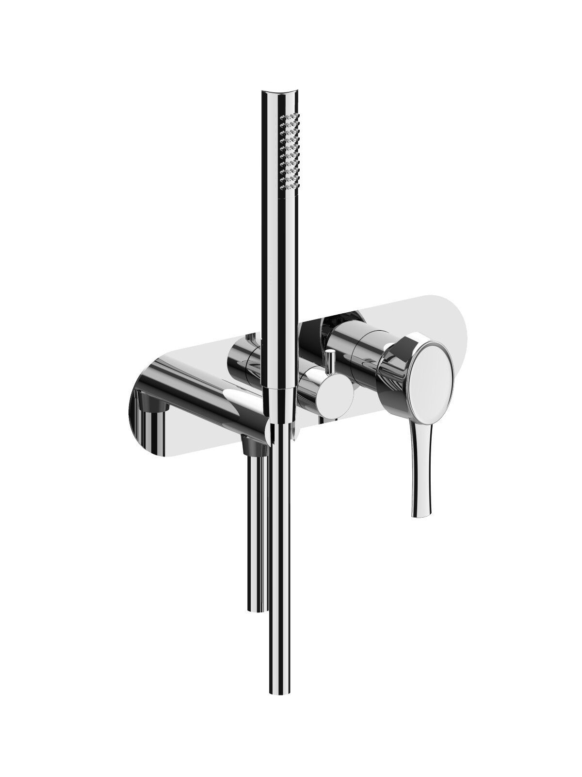Встраиваемый смеситель для душа с 3 отверстиями и переключателем Rubinetterie Frattini отдельная эстетика ARCH-00147351