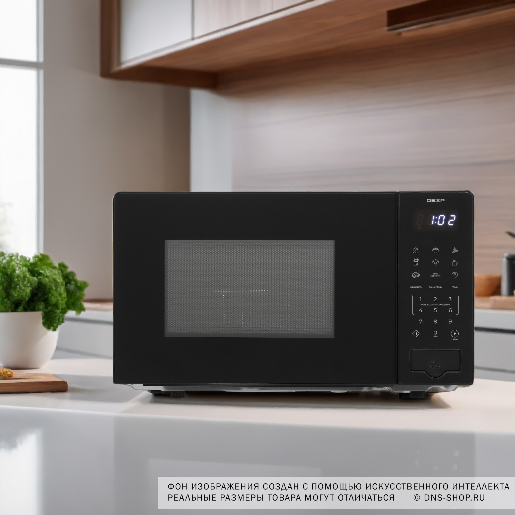 9073692 Микроволновая печь DEXP EG-80 черный STDN-0097977 - Вид №8