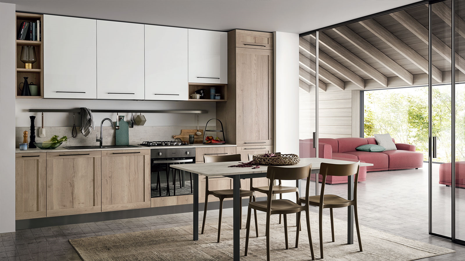 Easy 027  Кухонный гарнитур Ar-Due Colore matt 