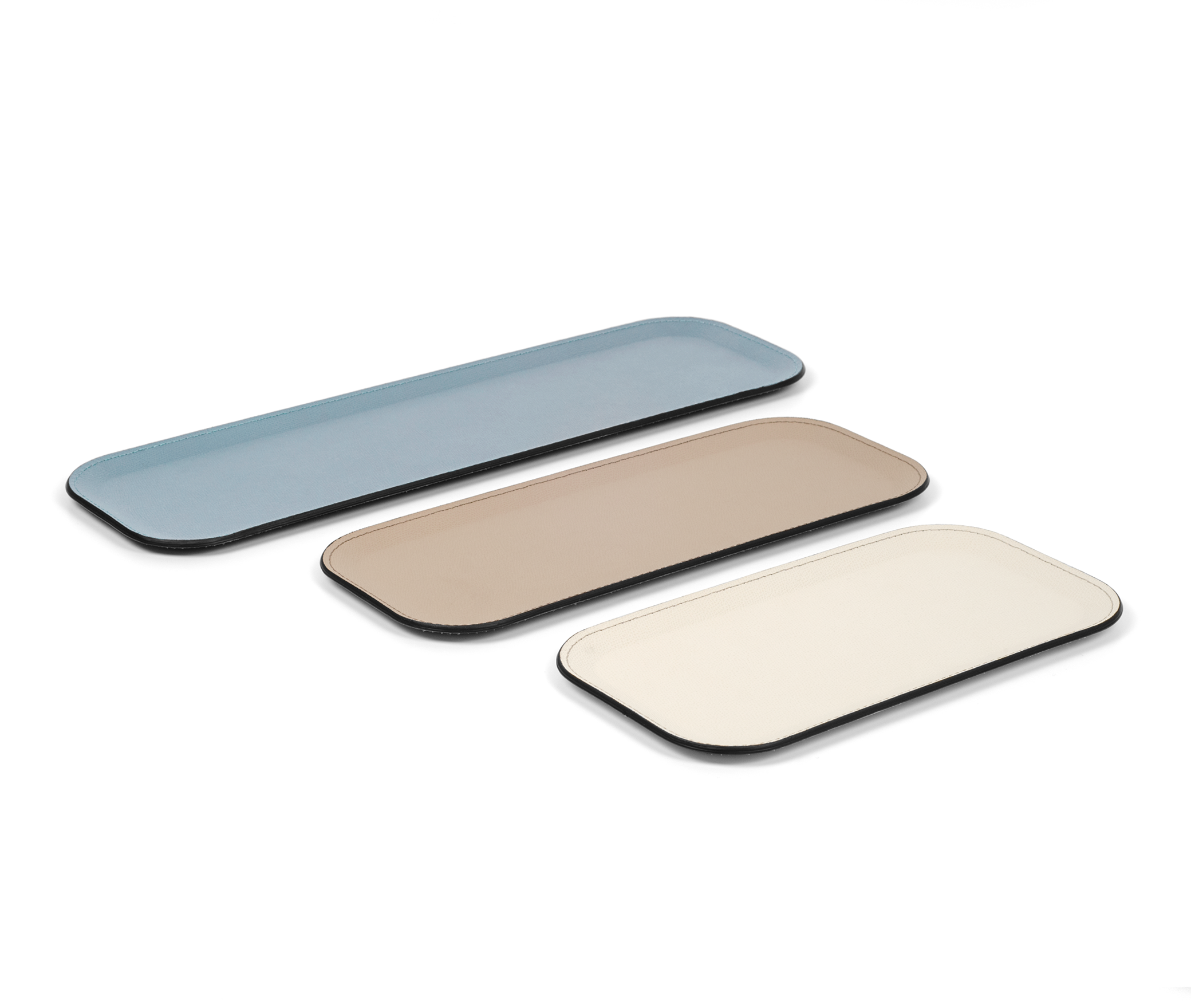 Виктор Поднос для мелочей - 11x36 см / тканая кожа_кремовый Pinetti 00.1942.061.027 - Вид №1