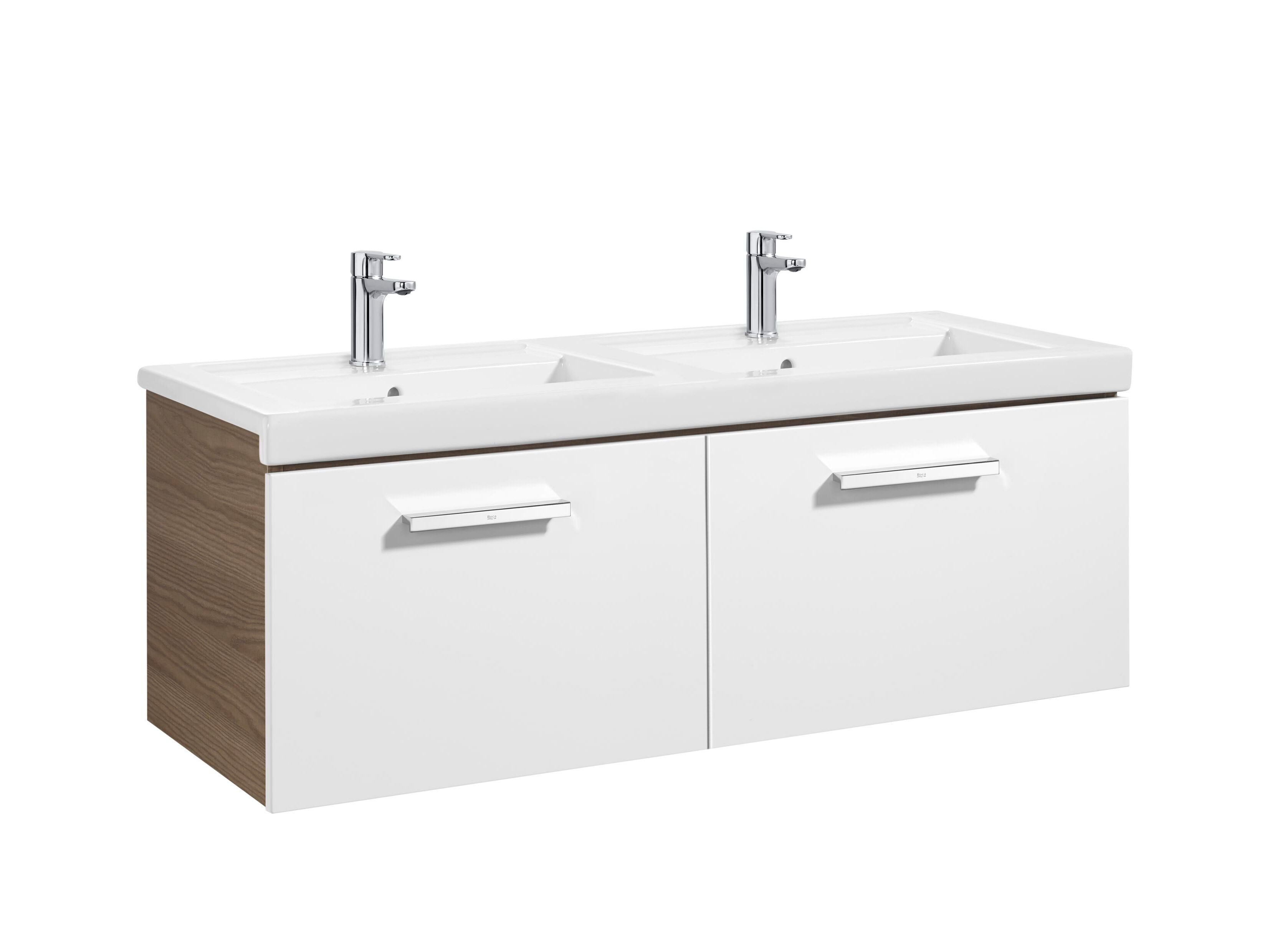 Двойной подвесной шкаф для умывальника со встроенной раковиной Roca Prisma ARCH-00107769