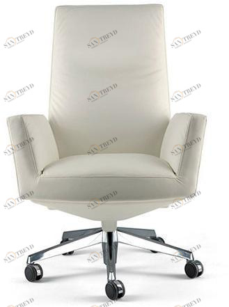 Poltrona Frau Кожаное кресло с откидной спинкой на 5 спиц с колесами L'ufficio - poltrone ufficio sun-id-1494519