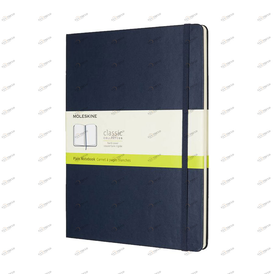Блокнот Moleskine CLASSIC XLarge 190х250мм 192стр. нелинованный твердая обложка фиксирующая резинка 432257