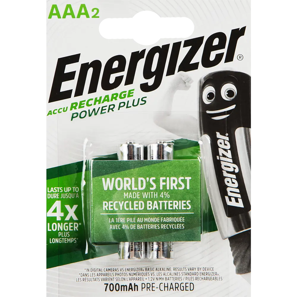 Аккумуляторная батарейка Energizer AAA (HR03) Ni-Mh 700 мАч 2 шт STLM-2124111