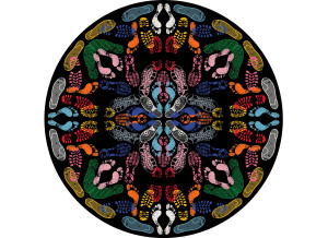 Ковер с круглым рисунком