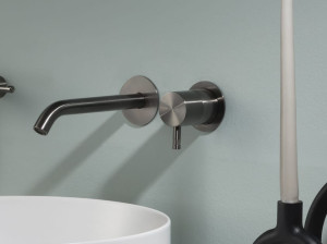 Настенный смеситель для раковины из нержавеющей стали с одной ручкой