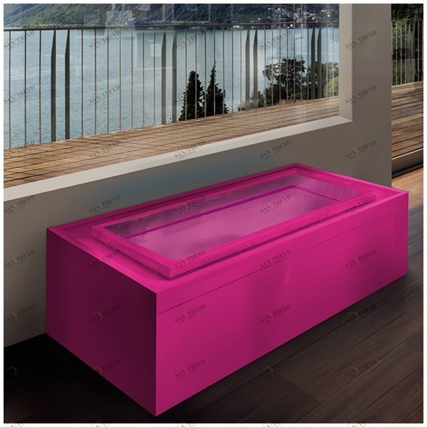 Бассейн Gruppo Treesse Fusion 220 SPA-V8620-R напольный прямоугольный розовый Fusion SPA SPAV8620R