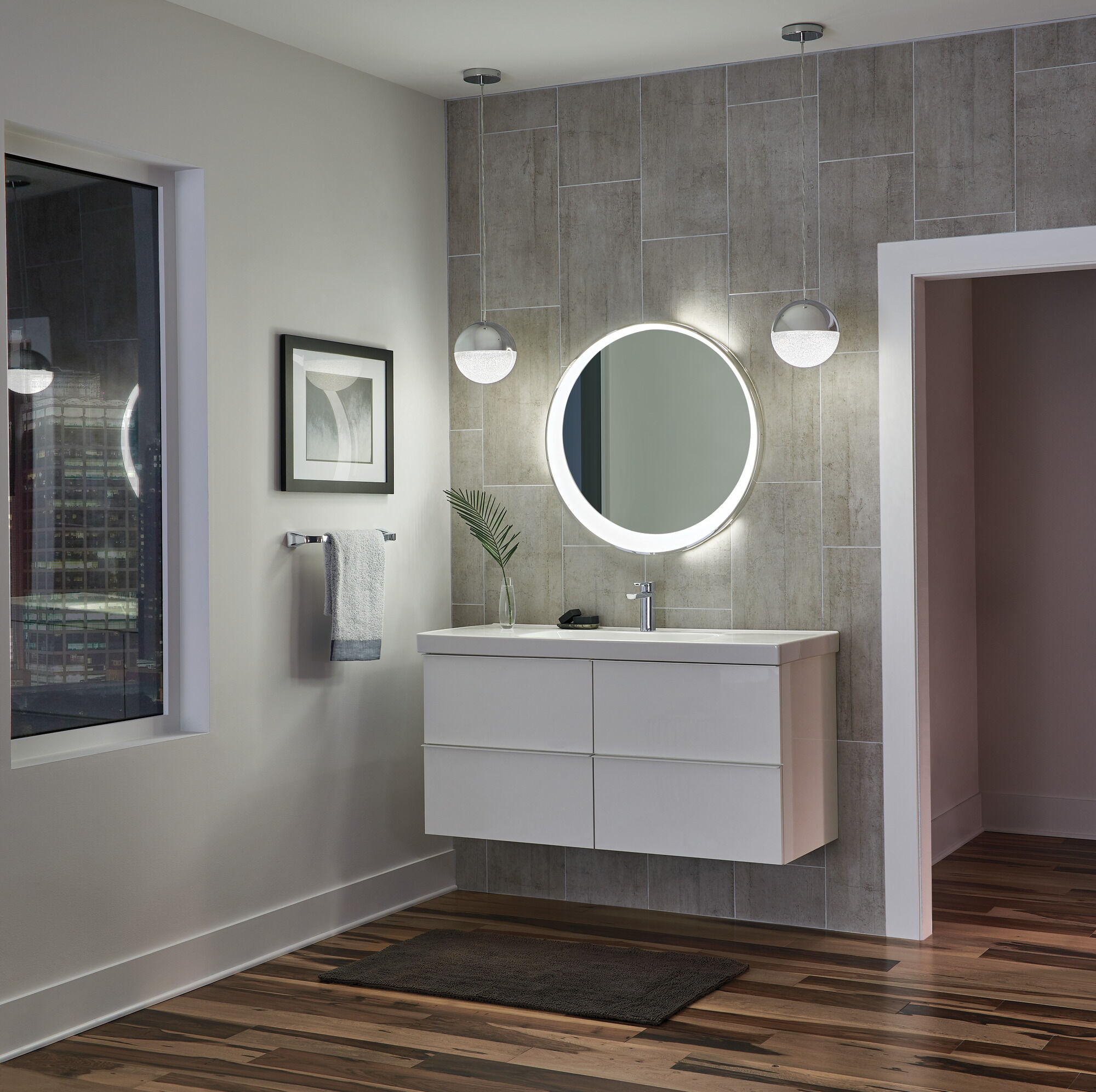 75218 Вешалка для полотенец 18 дюймов Delta Faucet Tesla Хром - Вид №2