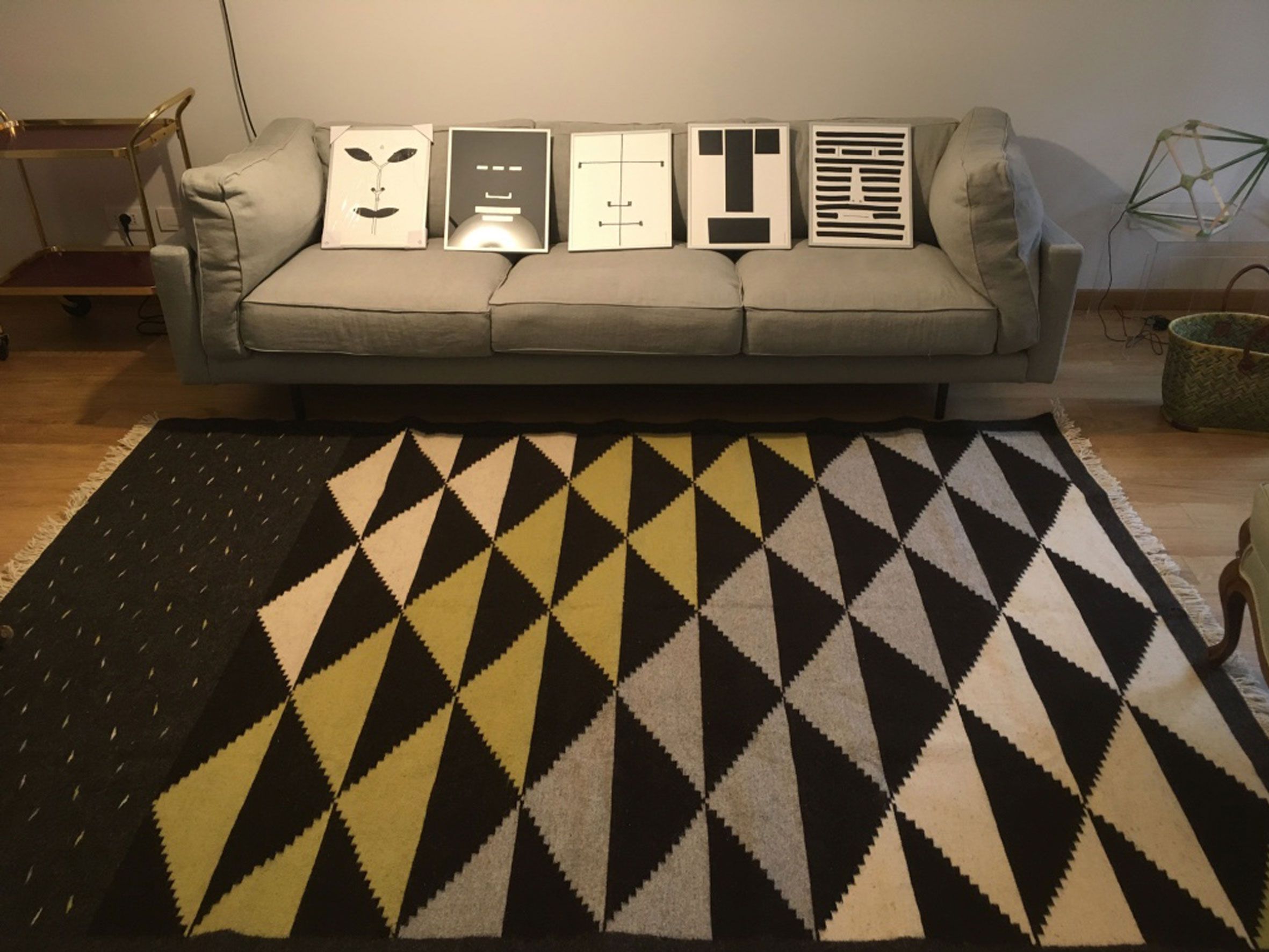 Шерстяной ковер ручной работы Eugenia Pinna бриллианты ARCH-00104450 - Вид №2