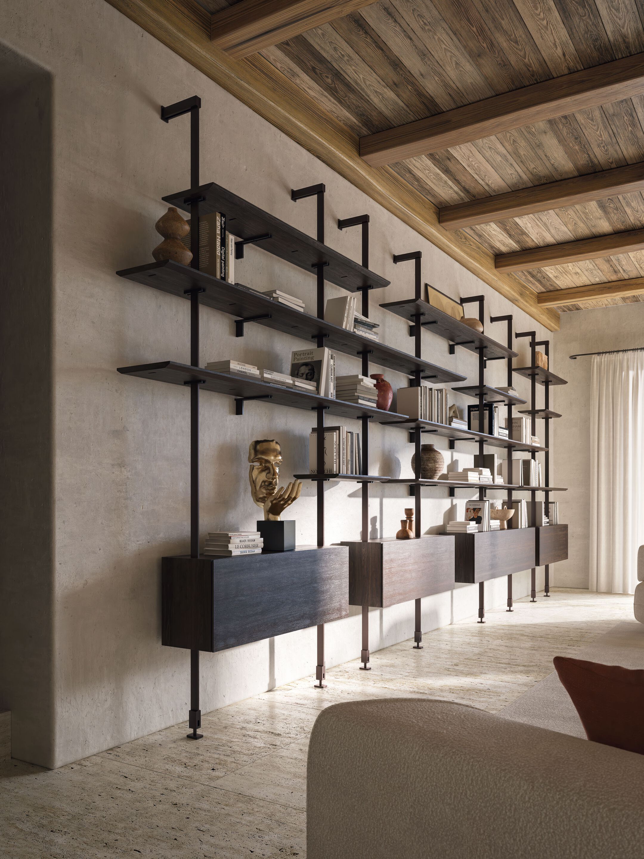 Секционный книжный шкаф Cattelan italia AIRPORT ARCH-00021136