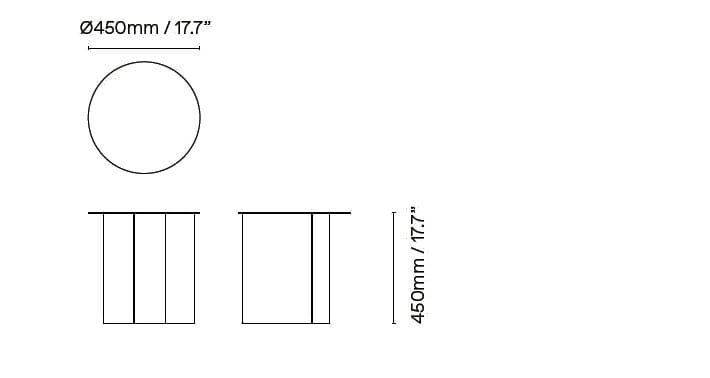 Круглый алюминиевый журнальный столик с порошковым покрытием Ross Gardam ARCH-00057248 - Вид №13