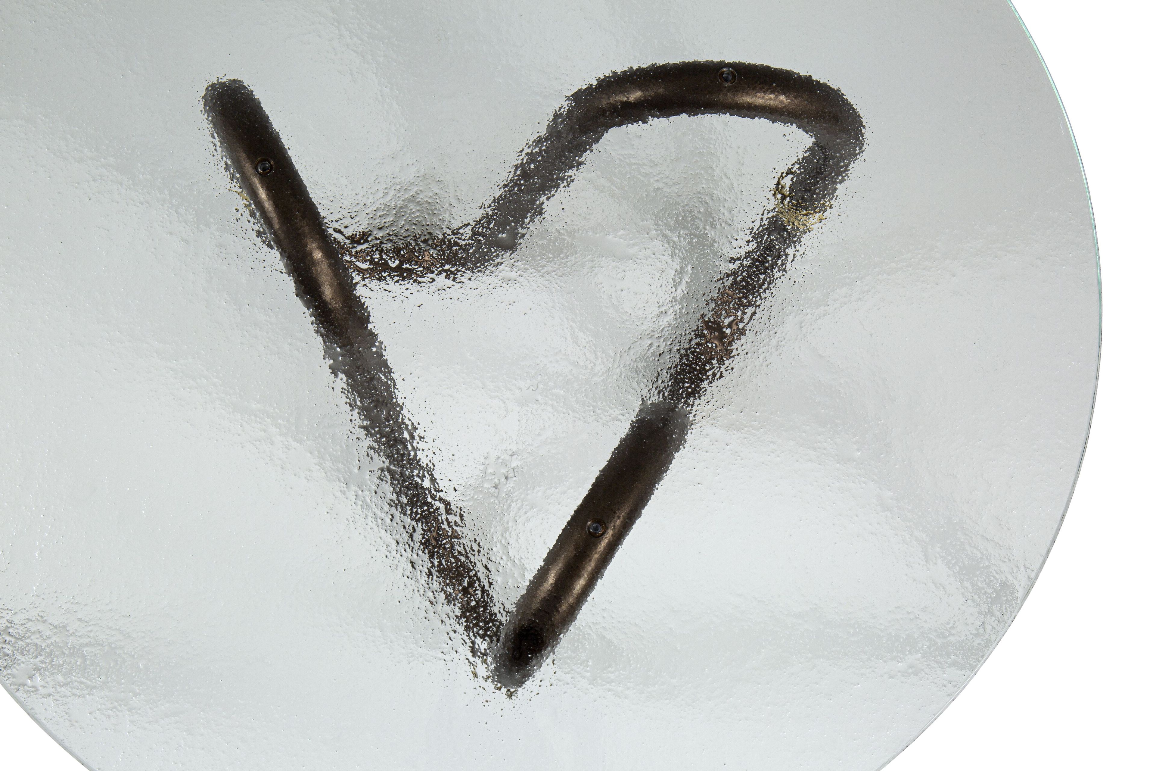 Круглый стеклянный журнальный столик Borzalino FLOW ARCH-00118094 - Вид №5