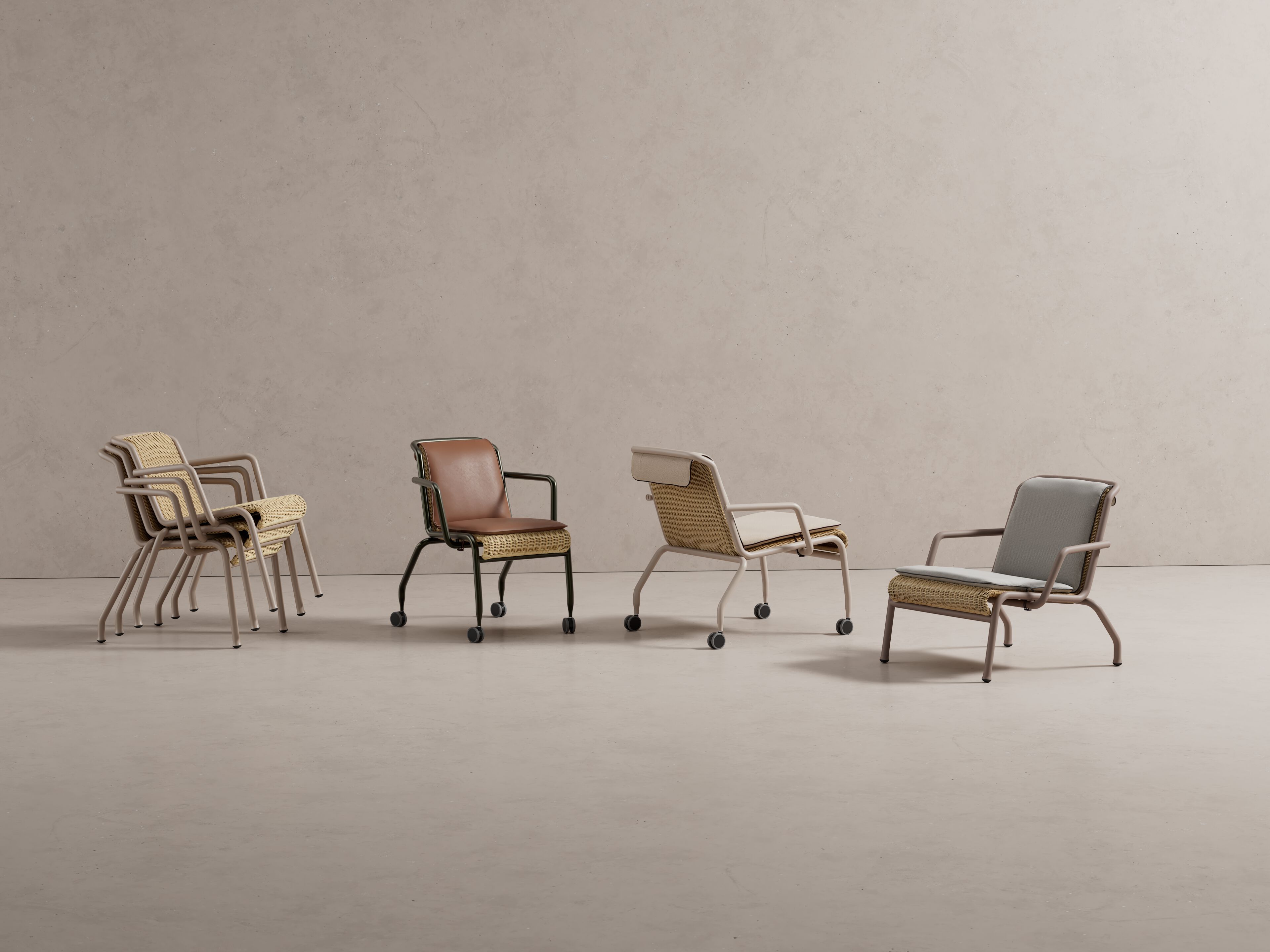 Стул из ротанга и алюминия с подлокотниками Kettal Eolias ARCH-00151871 - Вид №2