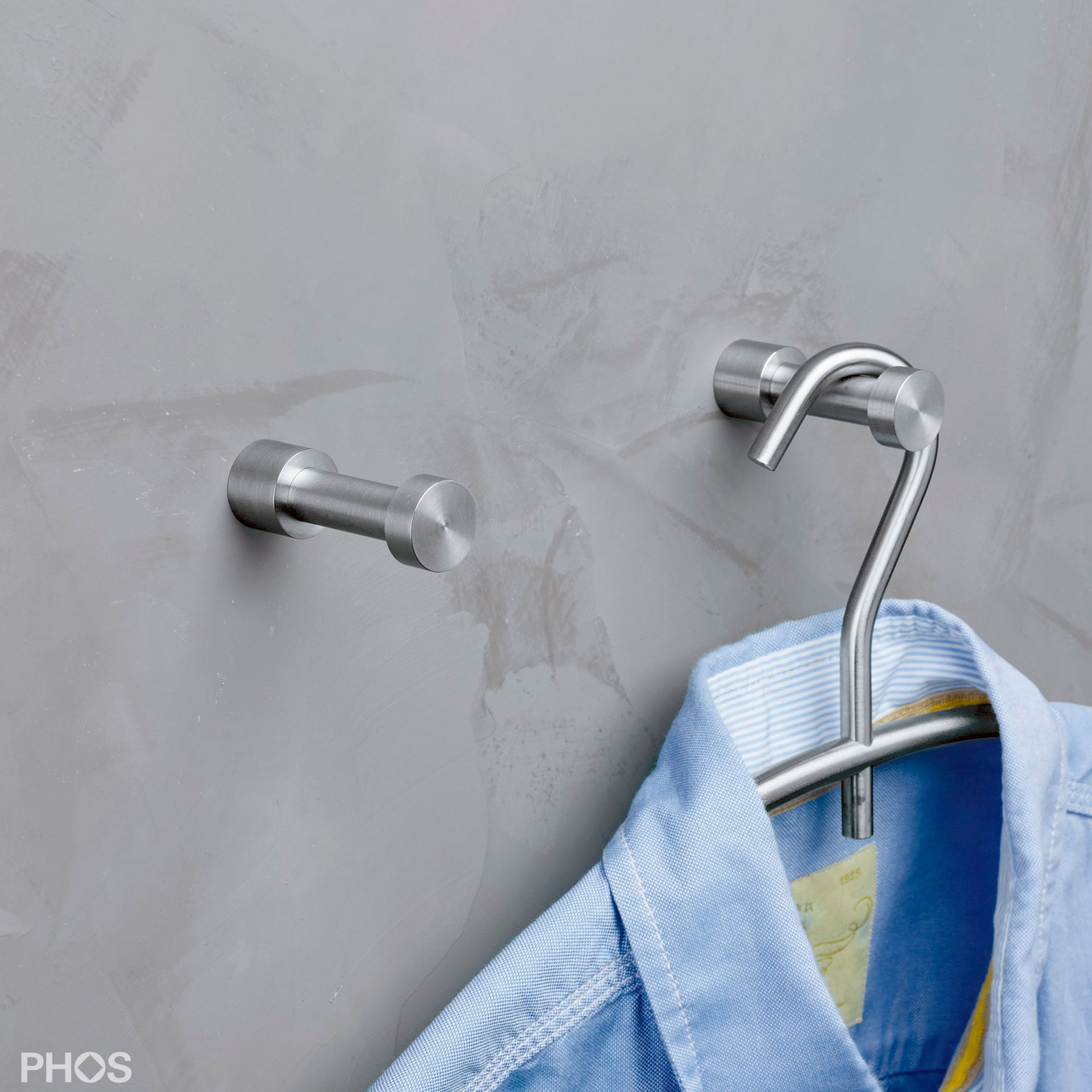 HA1-WE Крючок настенный, ø12 мм, длина 3,4 см PHOS  - Вид №1