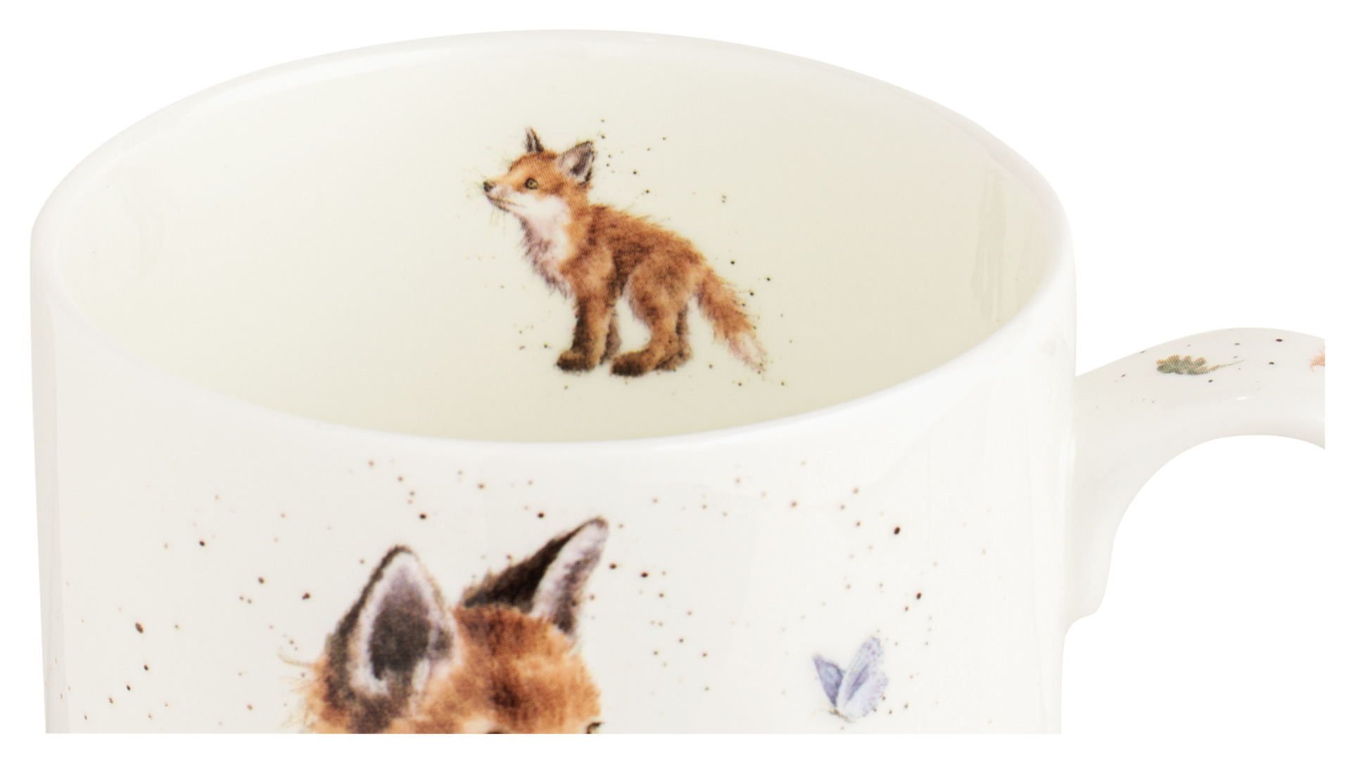 10637580 Royal Worcester Кружка Royal Worcester "Забавная фауна","Рожденный диким лисом" 310мл Фарфор костяной  - Вид №3